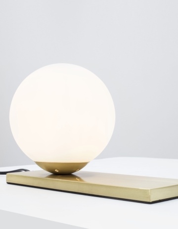 Lampa de masa Juliet Opal / Negru 26 x 10 x 16 cm