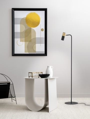 Lampadar Pongo Negru / Auriu Ø25 x H 135 cm
