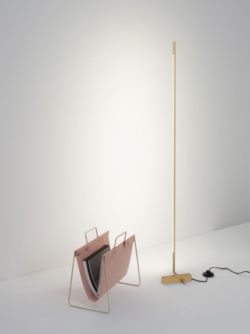 Lampadar Raccio Auriu 18 x 18 x 140 cm