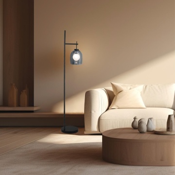 Lampadar Treviso 1xG9 LED - Negru, Marmură