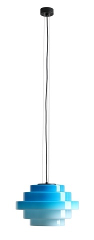 Pendul Filo 36 cm 1xE27 - Roz translucid