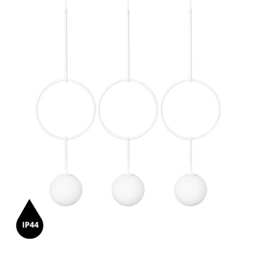 Pendul ISUULLA C white triple IP44, alb