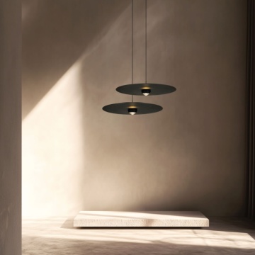 Pendul Linea Acustica LED 3000K - Negru