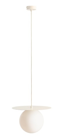 Pendul Loop 40 cm 1xE27 - Crem