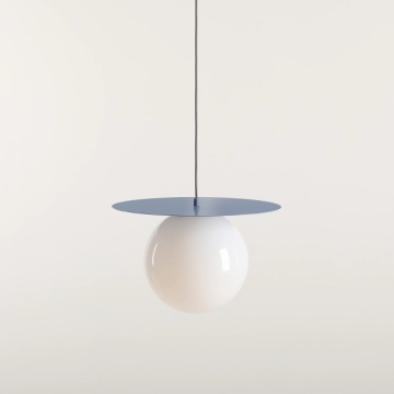 Pendul Loop Albastru prafuit L 40 cm 1xE27