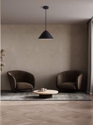 Pendul Oros Negru Ø40 x H 150 cm