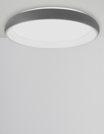 Plafoniera Albi Gri Ø60 x H 8,5 cm