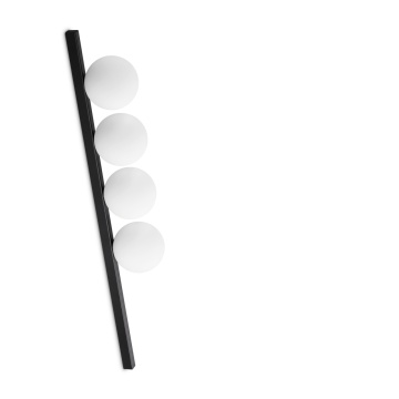 Plafoniera Binomio Negru - 86 cm