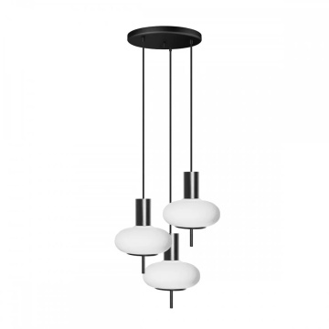 Plafonieră TORNI A 3P black, negru