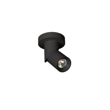 Spot aplicat Santos Exposed Round Led - Negru