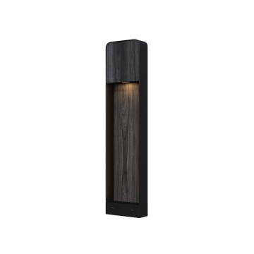 Stalp Porte 16 cm 3000K - Negru