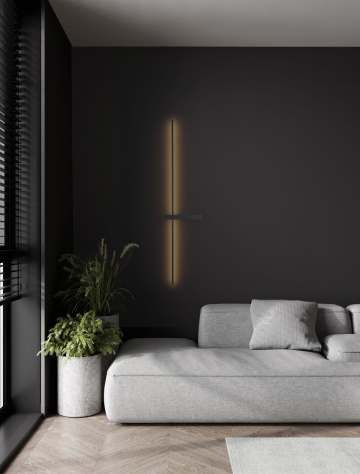 Aplica Danessa Negru 22,2 x 4 x 103 cm