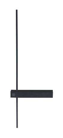 Aplică de perete Sabre 61cm negru