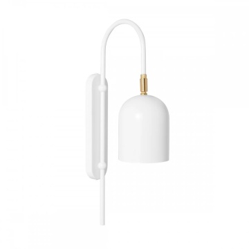 Aplică de perete TAKU white, alb / auriu