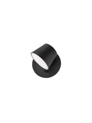 Aplica perete pentru pat Amadeo Negru 12 x 12 x 12 cm