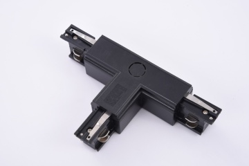 Conector T stanga sistem șină Track 3LINE - Negru