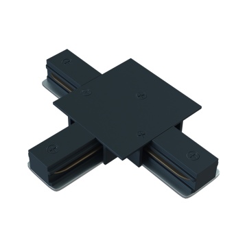 Conector tip T sina incastrata cu proiectoare Unity - Negru