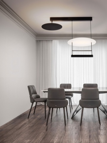 Corp de iluminat suspendat Diona Negru / Alb 80 x 40 x 60 cm