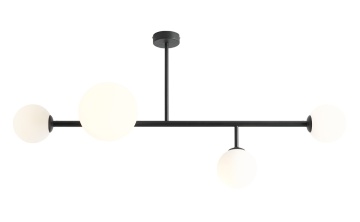 Corp de iluminat suspendat Dione 3xE14 / E27 - Negru