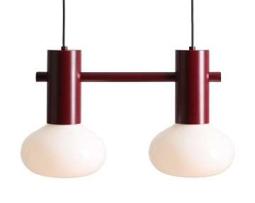 Corp de iluminat suspendat Flo 46 cm 2xE14 - Rubiniu