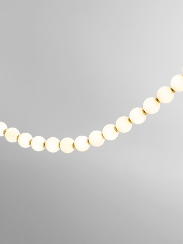 Corp de iluminat suspendat Perla Auriu / Opal Ø500 x H 203,4 cm