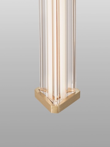 Corp de iluminat suspendat Pheme Auriu periat Ø32 x H 150 cm