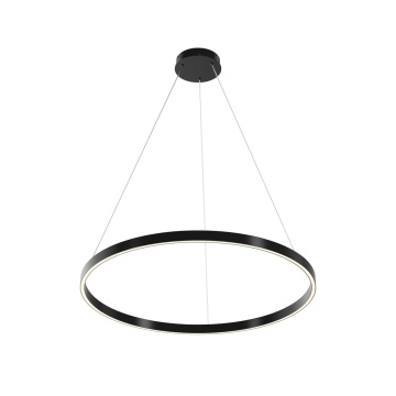 Corp de iluminat suspendat Rim Ø 80 cm - Negru