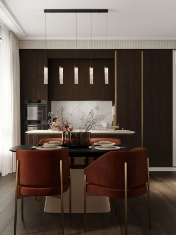 Corp de iluminat suspendat Zelon Negru / Transparent 90 x 6 x 150 cm
