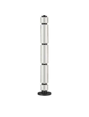 Lampadar Liessa Negru / Transparent Ø21 x H 123 cm