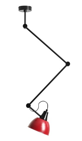Pendul Aida 17 cm 1xE27 - Roșu vin