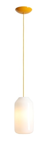 Pendul Flask 19 cm 1xE27 - Galben mimoză
