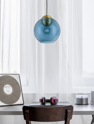 Pendul Midori Dark Blue / Auriu Ø24 x H 184 cm