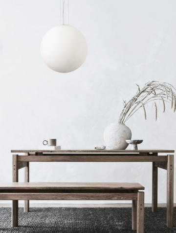Pendul Nevoso Opal / Alb Ø50 x H 130 cm