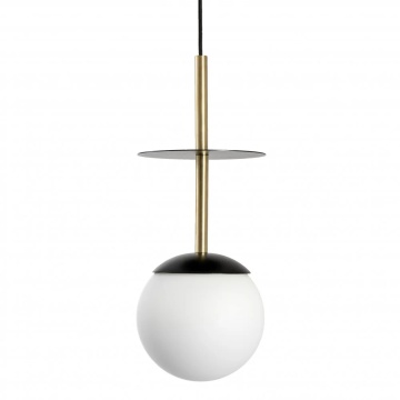 Pendul PLAAT A BRASS black with brass, negru / auriu