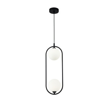 Pendul Ring L 12 x l 17 cm G9 - Negru