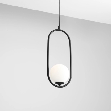 Pendul Riva Negru 18,5 cm 1xE14