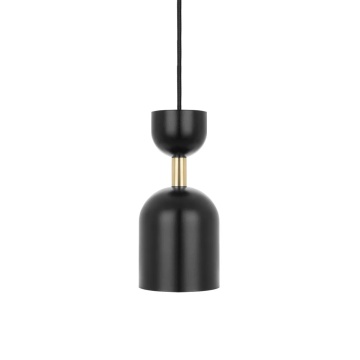 Pendul SUPURU black with a brass tube, negru / auriu
