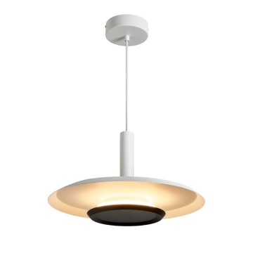 Pendul Tina 18W 3000K - Alb mat + Negru