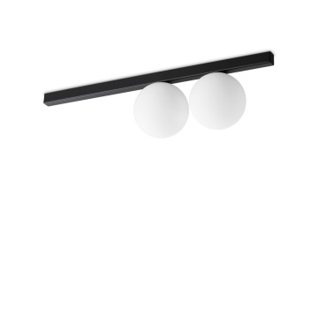 Plafoniera Binomio Negru - 55 cm