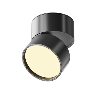 Spot aplicat Onda - Ø 8.5 cm, 2700K, Negru