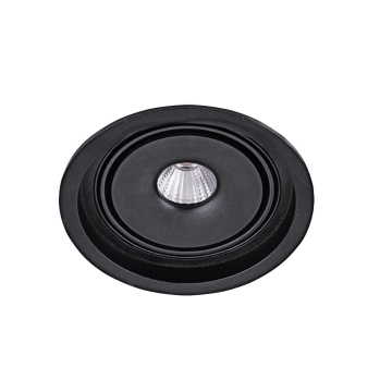 Spot încastrat Boston 1 Round - Negru