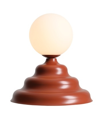 Veioză Fala 23 cm înălțime 24 cm 1xG9 - Teracotă