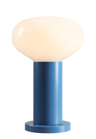 Veioză Flo 19 cm 1xE14 - Albastru deschis
