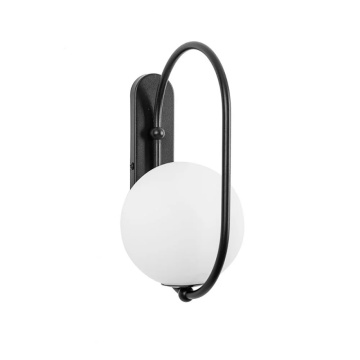 Aplică de perete KOBAN D black, negru