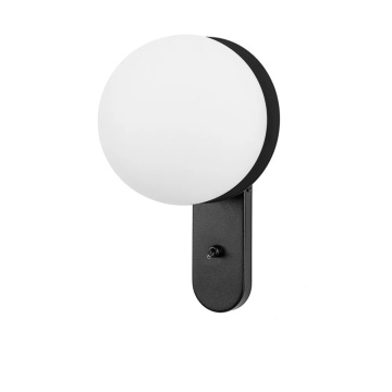 Aplică de perete KUUL D1 black with switch, negru