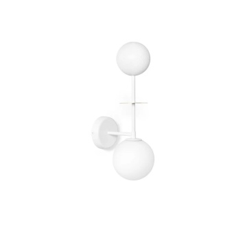 Aplică de perete OIO B white with a brass element, alb / auriu