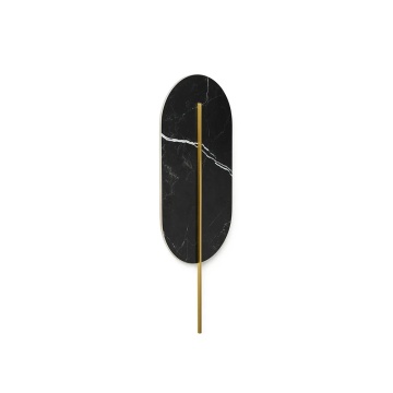 Aplică de perete ROKKE STONE black with decorative detail, negru