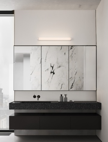 Aplica perete pentru baie Cor Alb 60 x 8 x 4,6 cm