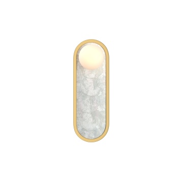 Aplică Perlamour H 33 cm - Auriu