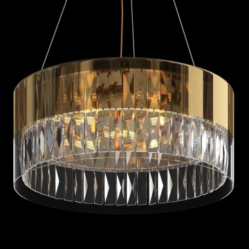 Corp de iluminat suspendat Wonderland Ø 50 cm E14 - Auriu